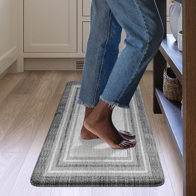KIMODE Anti Fatigue Kitchen Mat, 17.3"x29" Cushioned Kitchen Rug, Non Slip - Image 9