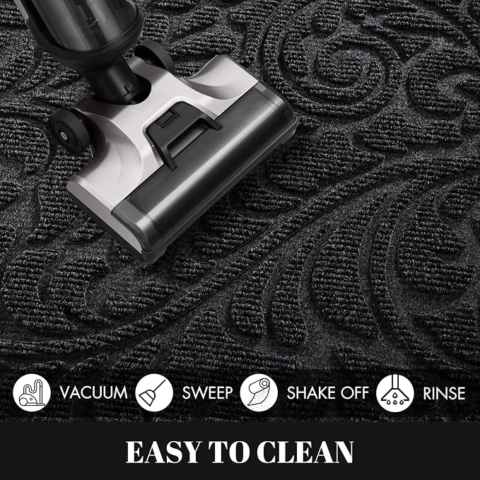 Yimobra Door Mat Outside Entrance 29.5x17, Waterproof Sturdy Outdoor Mats - Image 8