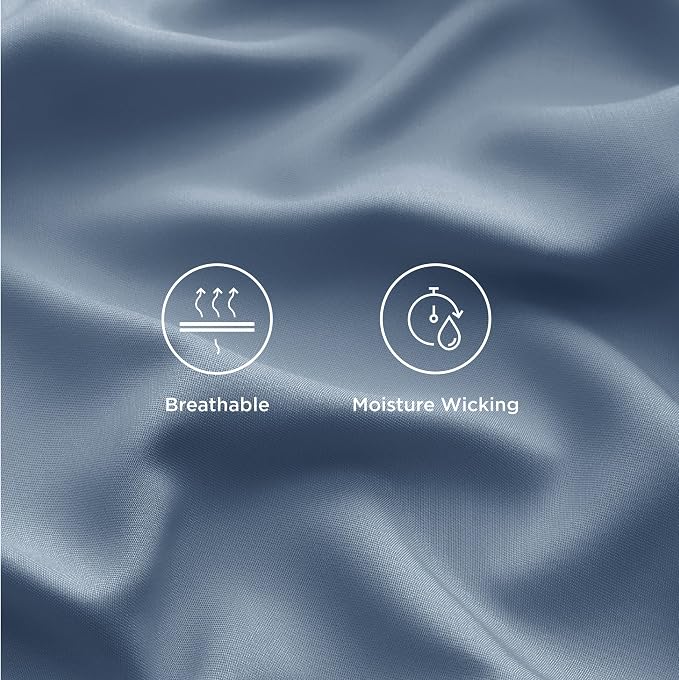 Bedsure Cooling Sheets Twin XL, Rayon Derived from Bamboo, Breathable & Soft - Image 4