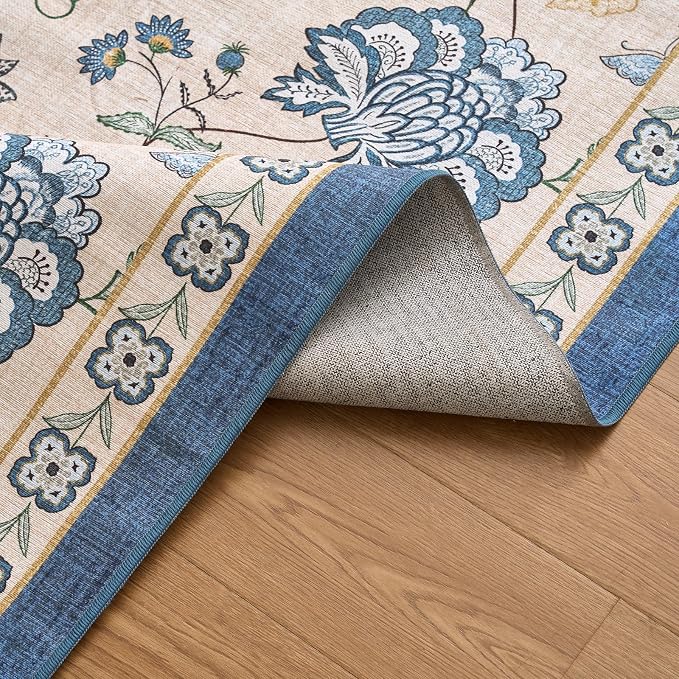 jinchan Elora Floral Corner Rug - Image 8