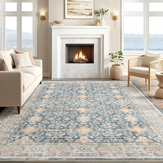 Vintage Living Room Area Rug 5x7 - Image 6