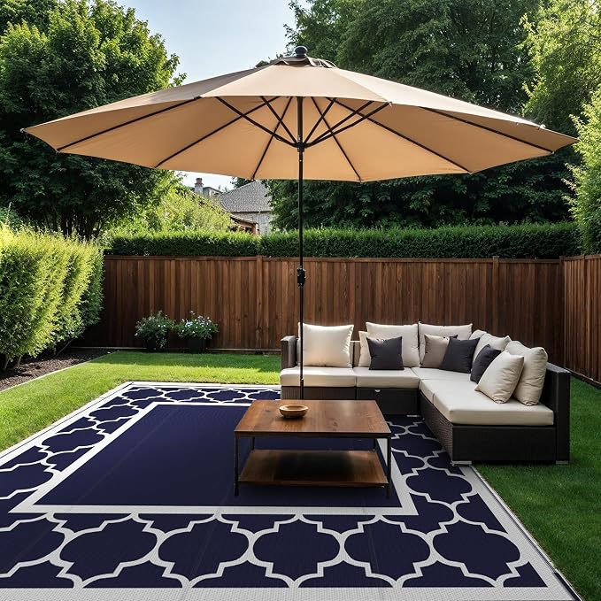 GENIMO 10 ' x 10 ' Outdoor Rug Waterproof - Image 3