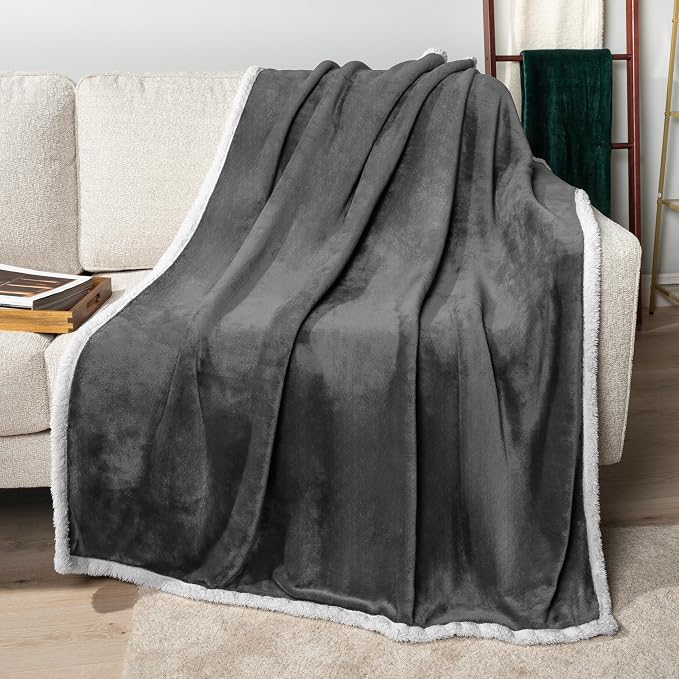 PAVILIA Sherpa Fleece Throw Blanket - Image 2