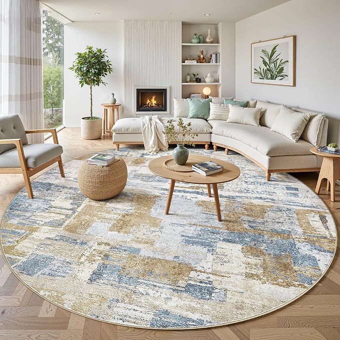 Abstract Living Room Rug 9x9 - Image 7