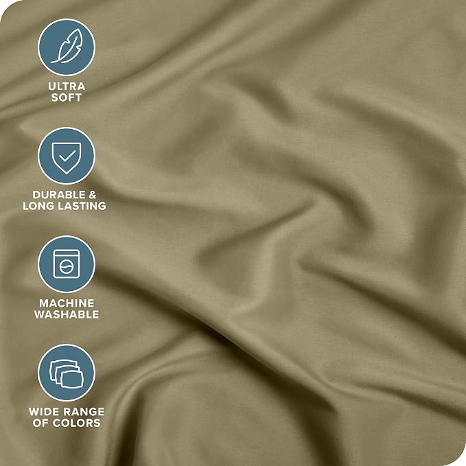 Bare Home Fitted Bottom Sheet Queen Size - Image 2