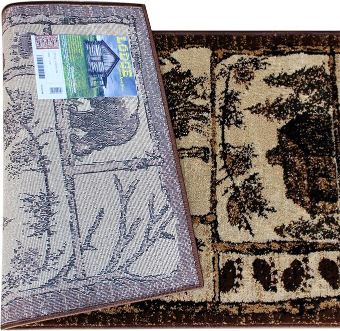 Cabin Style Area Rug Runner 2 Feet 2 Inch X 7 Feet 2 Inch Design L-362 - Image 4