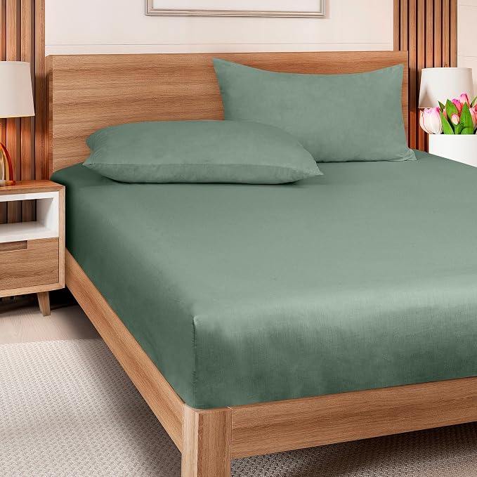 ROYALE LINENS 300 Thread Count 100% Long Staple Combed Cotton Fitted Sheet Twin - Image 8