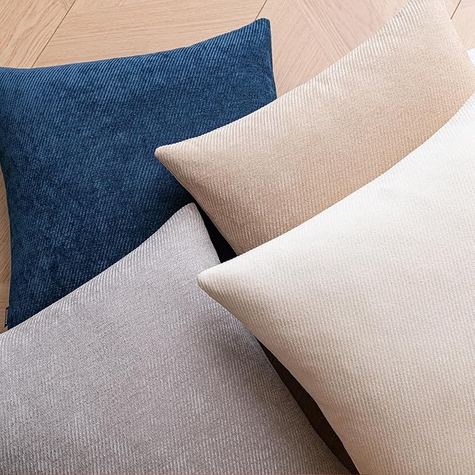 a moment Pack of 2 Decorative Chenille Throw Pillow Covers - Image 4