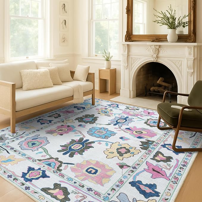 Fame Living Colorful Oushak Rug, Extra Large Area Rugs by FameLiving%7COushakRugs