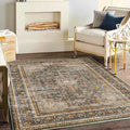 Washable Area Rug 4'x6' Traditional Floor Cover Foldable Thin Rugs Retro by CHAMPLANT