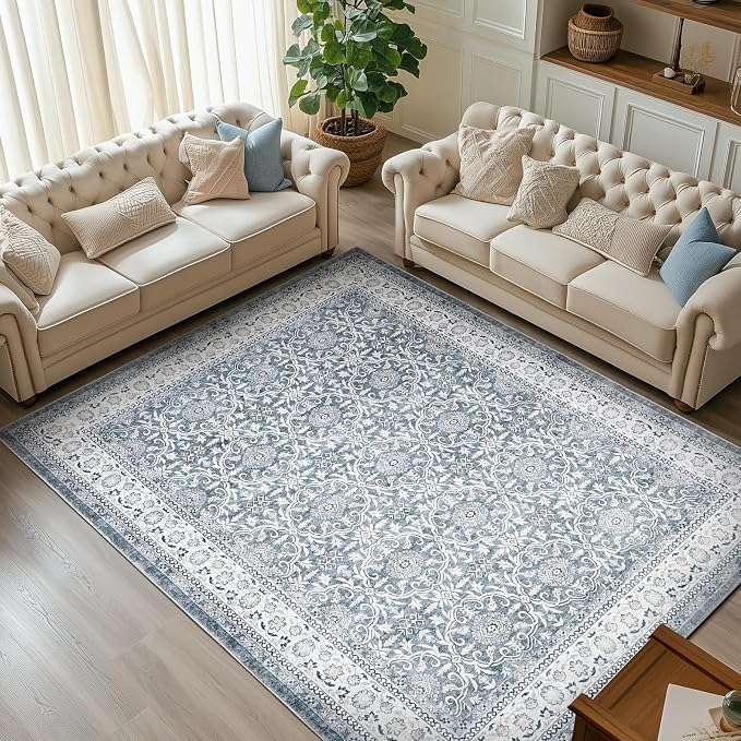 jinchan Floral 9x12 Area Rugs for Living Room by JINCHAN