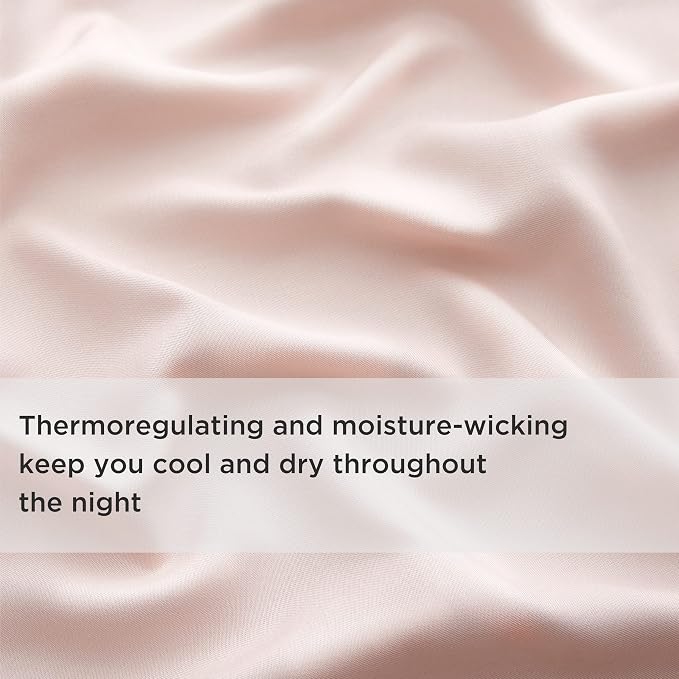 Bedsure Cooling Sheets Twin, Rayon Derived from Bamboo, Breathable & Soft Twin - Image 2