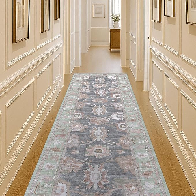 Fame Living Green Oushak Rug, Modern Rugs, Small Throw, Accent Area Rug by FameLiving%7COushakRugs