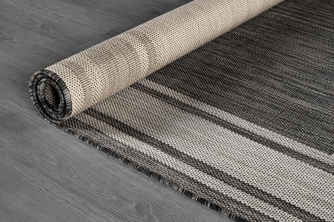 Beverly Rug Large Outdoor Rug 9x12 Modern Bordered Area Rugs - Image 7