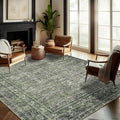 Washable Area Rug 10'x14' Boho Design Non-Shedding Easy Care Ideal by CHAMPLANT