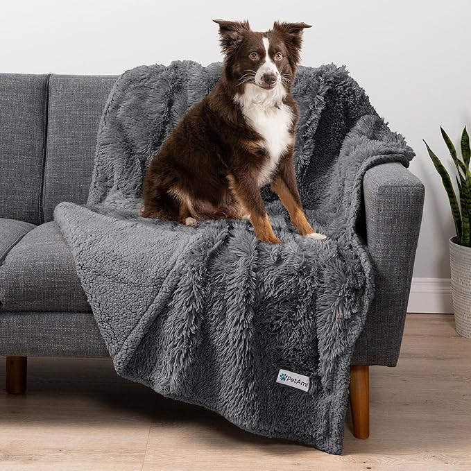 PetAmi Waterproof Dog Blanket for Small Medium Dogs, Calming Fleece Cat Blanket - Image 2