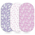 Baby Bassinet Sheets Girl Boy, Fitted Bassinet Sheet Set 3 Pack Bassinet by Unnivoll