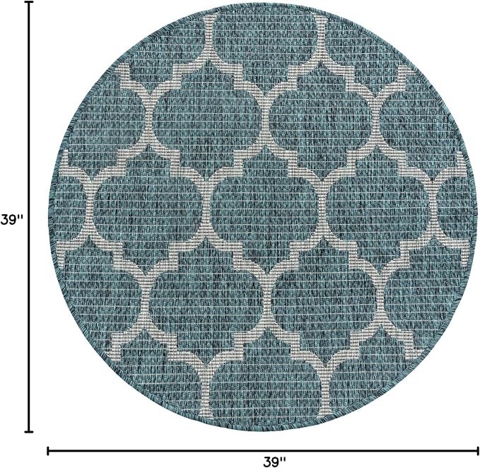 Unique Loom Outdoor Trellis Collection Area Rug - Image 2