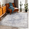 Washable Area Rug 3'x5' Vintage Traditional Floor Cover Foldable Thin Rugs by CHAMPLANT