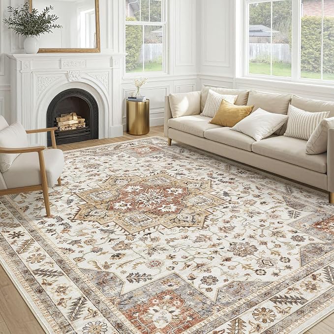 Vintage Living Room Area Rug 9x12 by COTILED