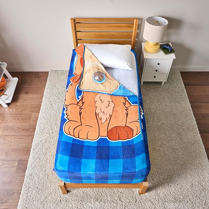 Bleacher Creatures ZippySack Twin Bed Zip-Up Bedding – Super Soft Fleece Fitted - Image 2