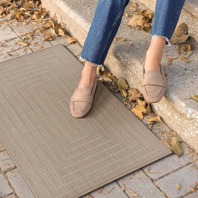Adiva Rugs Outdoor Indoor Area Rug, Weather Resistant, Stain Resistant Floor Mat by AdivaRugs
