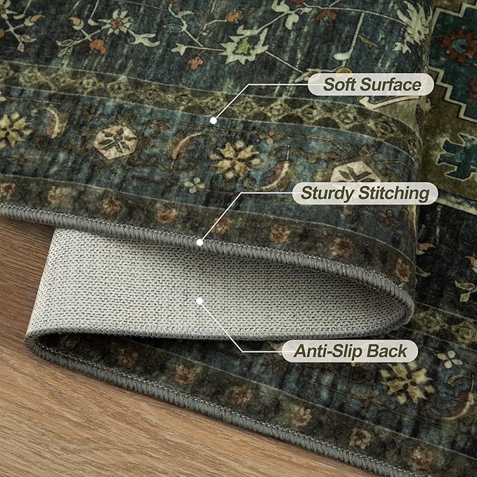 Tangsoo 2.6x8 Washable Runner Rug - Image 5