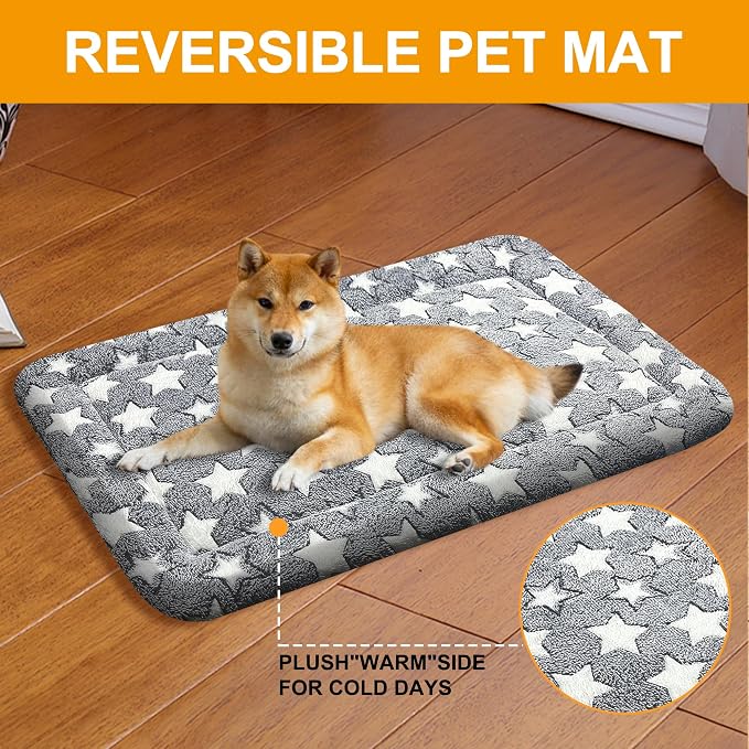 Washable Dog Bed Plush Orthopedic Outdoor Crate Mat - Image 5