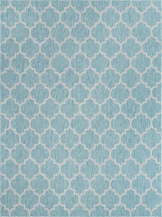 Unique Loom Outdoor Trellis Collection Area Rug - Image 3