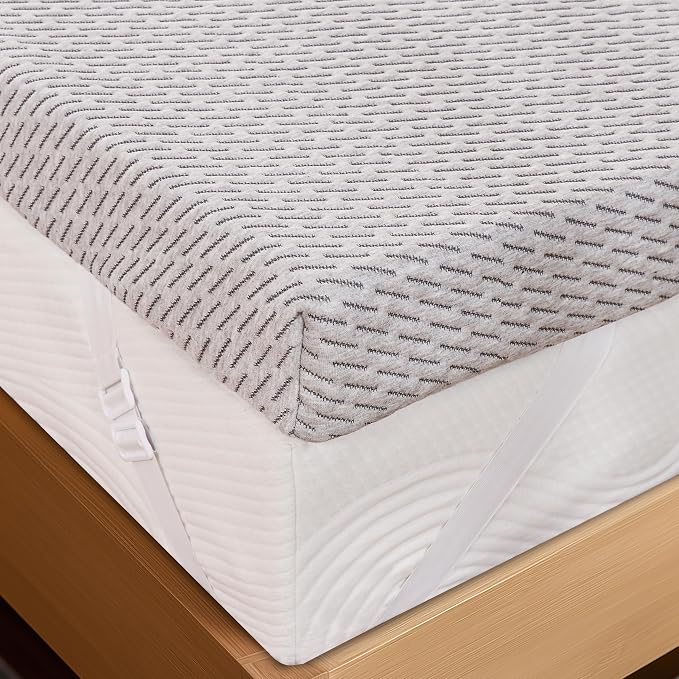 Subrtex Cover for Mattress Topper Queen Size 3 Inch Mattress Topper Protector - Image 4