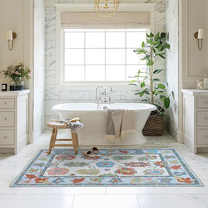 Fame Living Colorful Oushak Rug, Extra Large Area Rugs - Image 9