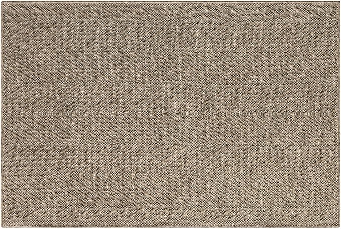 TOWN & COUNTRY BASICS Pax Herringbone Textured Solid Everwash® Washable Area Rug by TOWN+%26+COUNTRY+BASICS