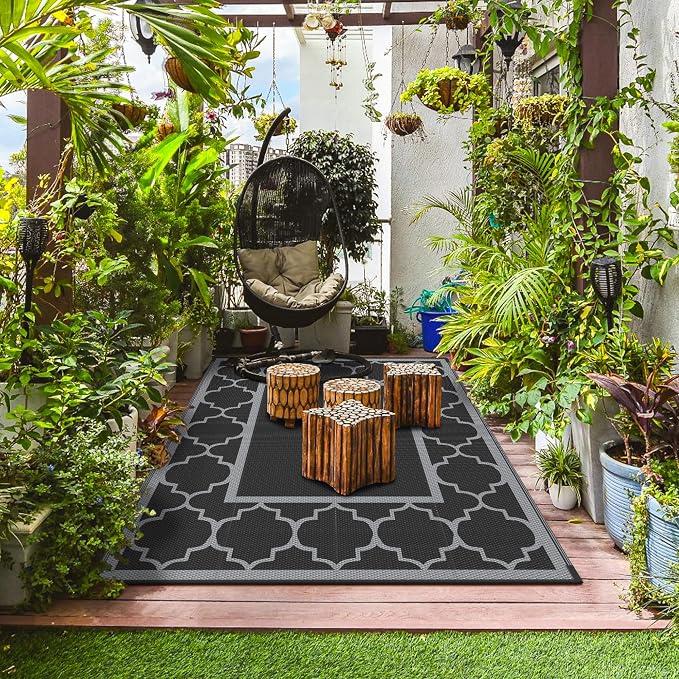 GENIMO 5' x 8' Outdoor Rug Waterproof - Image 3