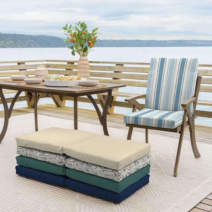 Arden Outdoor Dining Chair Cushion, 20 x 20, Rain-Proof, Fade Resistant - Image 7