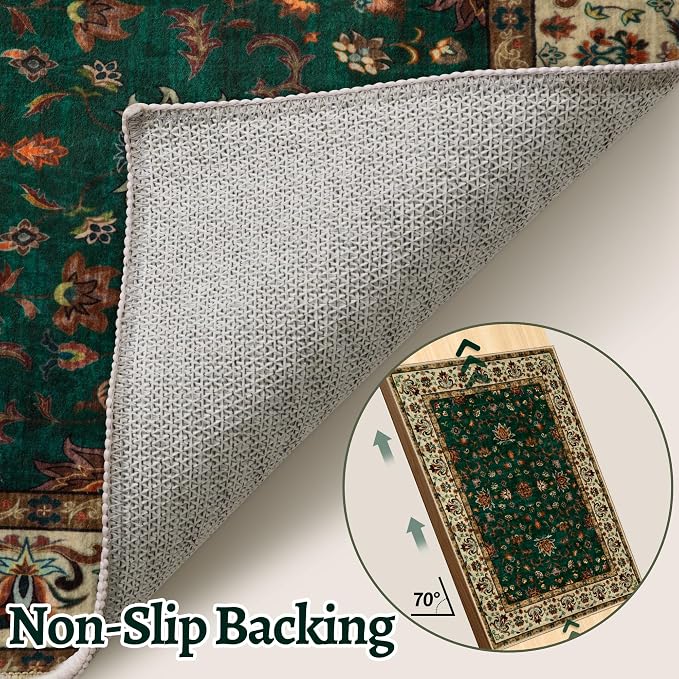 Tangspp Floral Washable Runner Rug, 2x5 Rug Runners - Image 6