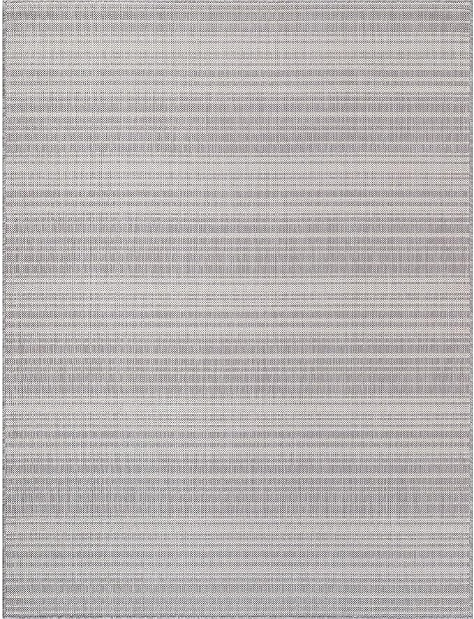 Stripe Outdoor Rug 8x10 Washable Outside Carpet - Image 3