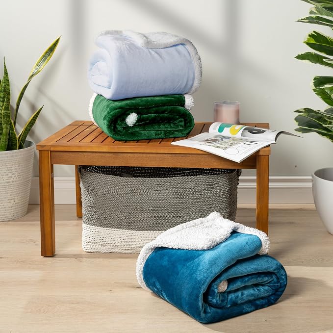 PAVILIA Sherpa Fleece Throw Blanket - Image 8