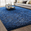 Ophanie 6x9 Navy Blue Rugs for Living Room, Large Fluffy Carpet, Fuzzy Plush by Ophanie