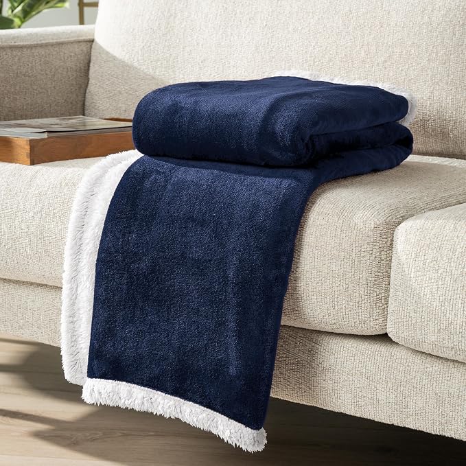 PAVILIA Sherpa Fleece Throw Blanket - Image 5