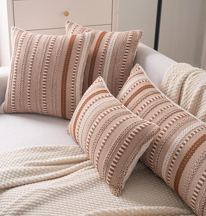 Boho Lumbar Pillow Covers 14x36 Long, Farmhouse Decorative Couch Pillow Cases - Image 5