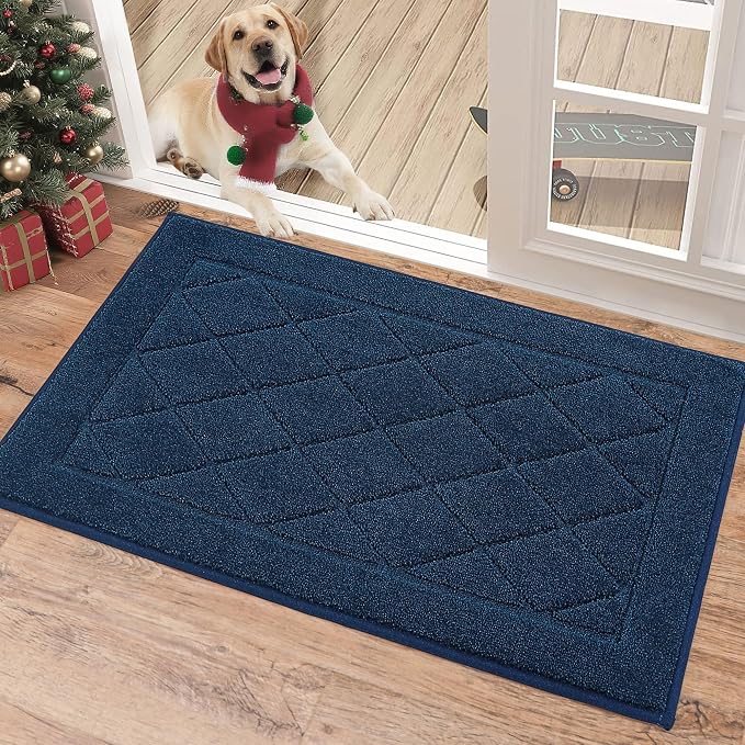 BEQHAUSE Dirt Trapper Door Mat 20" x 32", Doormat Non-Slip Entryway Rugs by BEQHAUSE