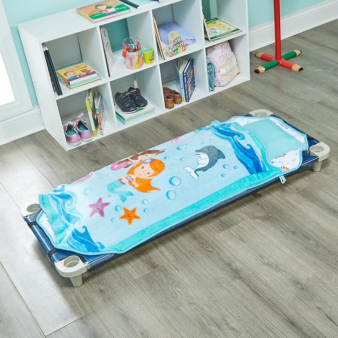 EVERYDAY KIDS Cute Preschooler and Toddler Cot Nap Mat - Image 4