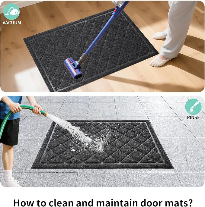 Front Door Mat Indoor Outdoor, Heavy Duty Low Profile Entrance Rug - Image 6