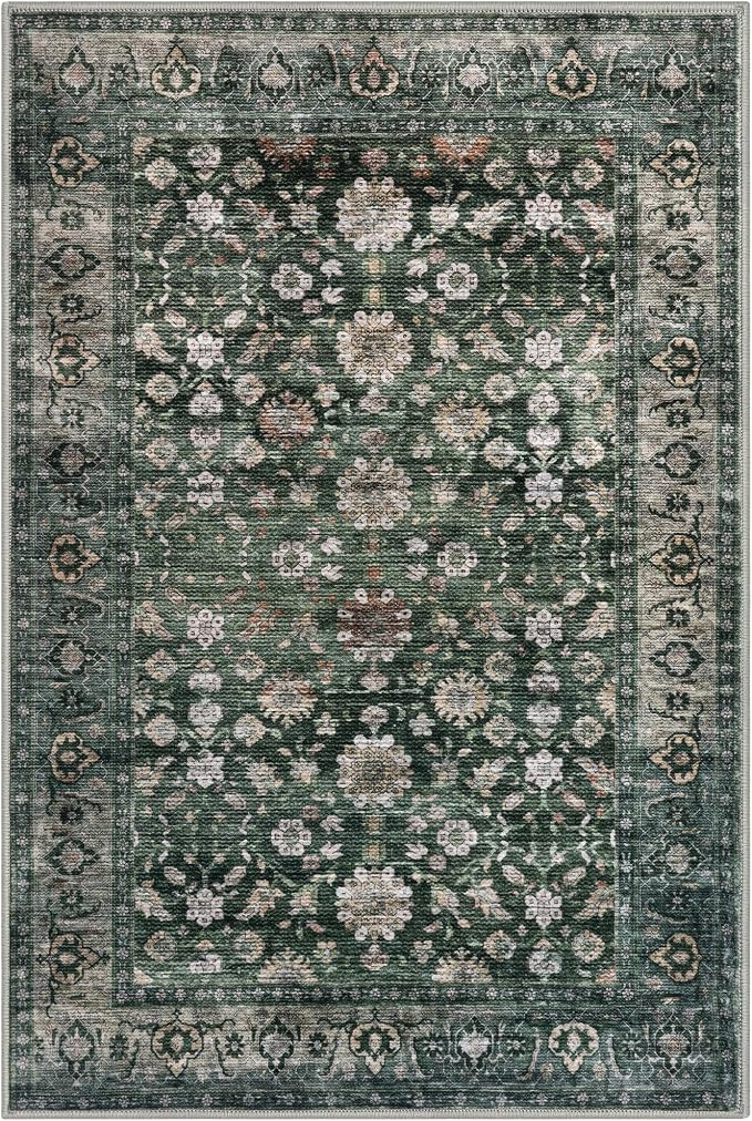KUTA Vintage 8x10 Area Rugs for Living Room, Washable Large Rug for Bedroom 8ft - Image 8