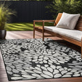 Beverly Rug Outdoor Rug 9x12 Modern Exotic Tropical Leaf Area Rugs by BeverlyRug