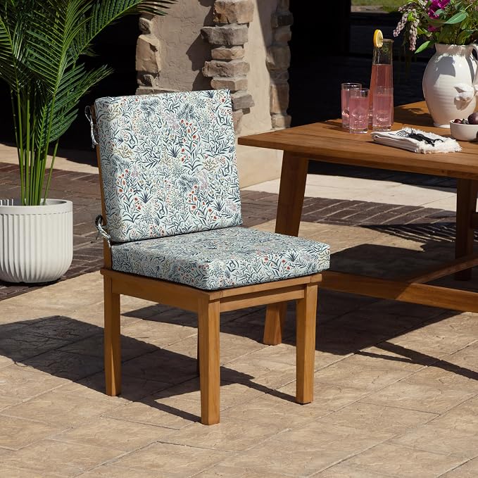 Arden Foam Outdoor Dining Chair Cushion, 20 x 20, Made - Image 2