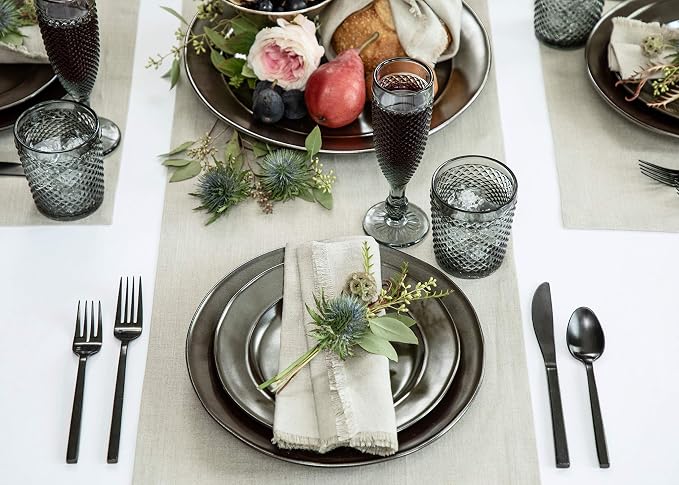 Solino Home Linen Natural Table Runner 108 Inches Long - Image 9