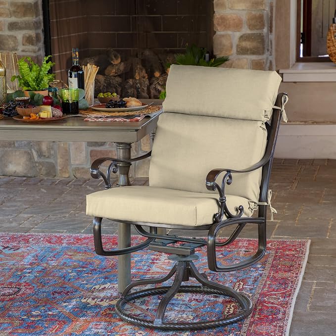 Arden Outdoor Chair Cushion, 21 x 20, Rain-Proof, Fade Resistant 21 x 20 - Image 2