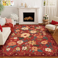 DUKINO 8x10 Area Rug, Floral Rugs by DUKINO