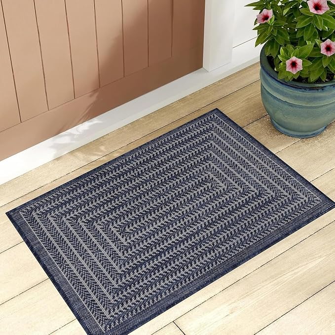 Adiva Rugs Outdoor Indoor Area Rug, Weather Resistant, Stain Resistant Floor Mat by AdivaRugs